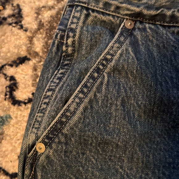 Madewell Superwide-Leg Women’s Jeans Tag Size 31 Relaxed High Rise Slash Pockets - Picture 5 of 15